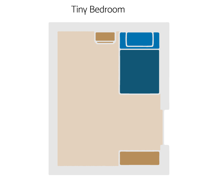 tiny bedroom